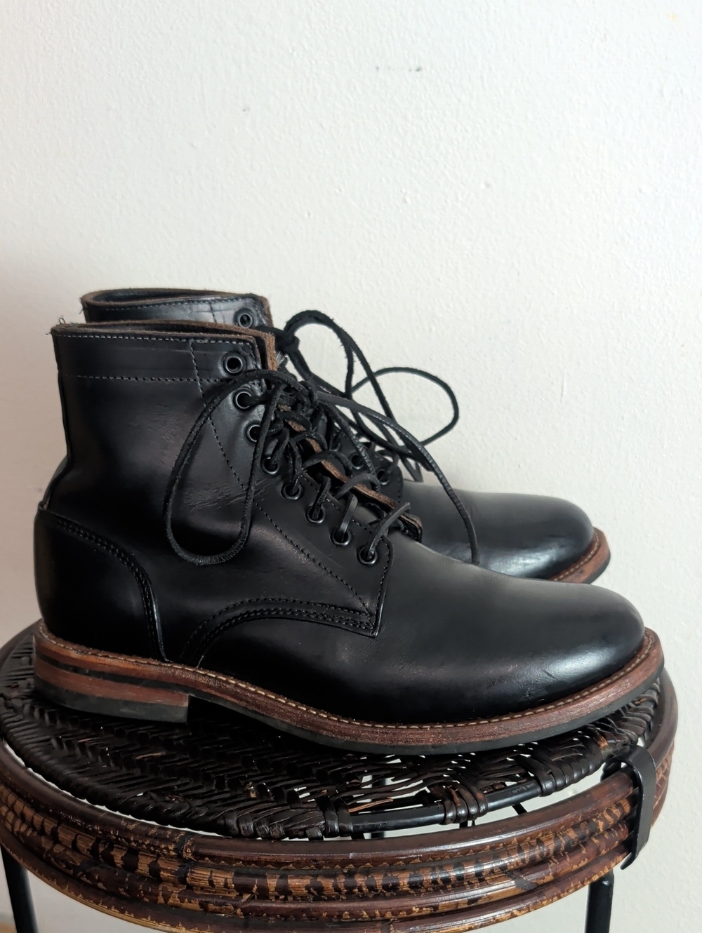 Oak Street Bootmakers Dainite Trench Boot Black Men Size US 10.5 D